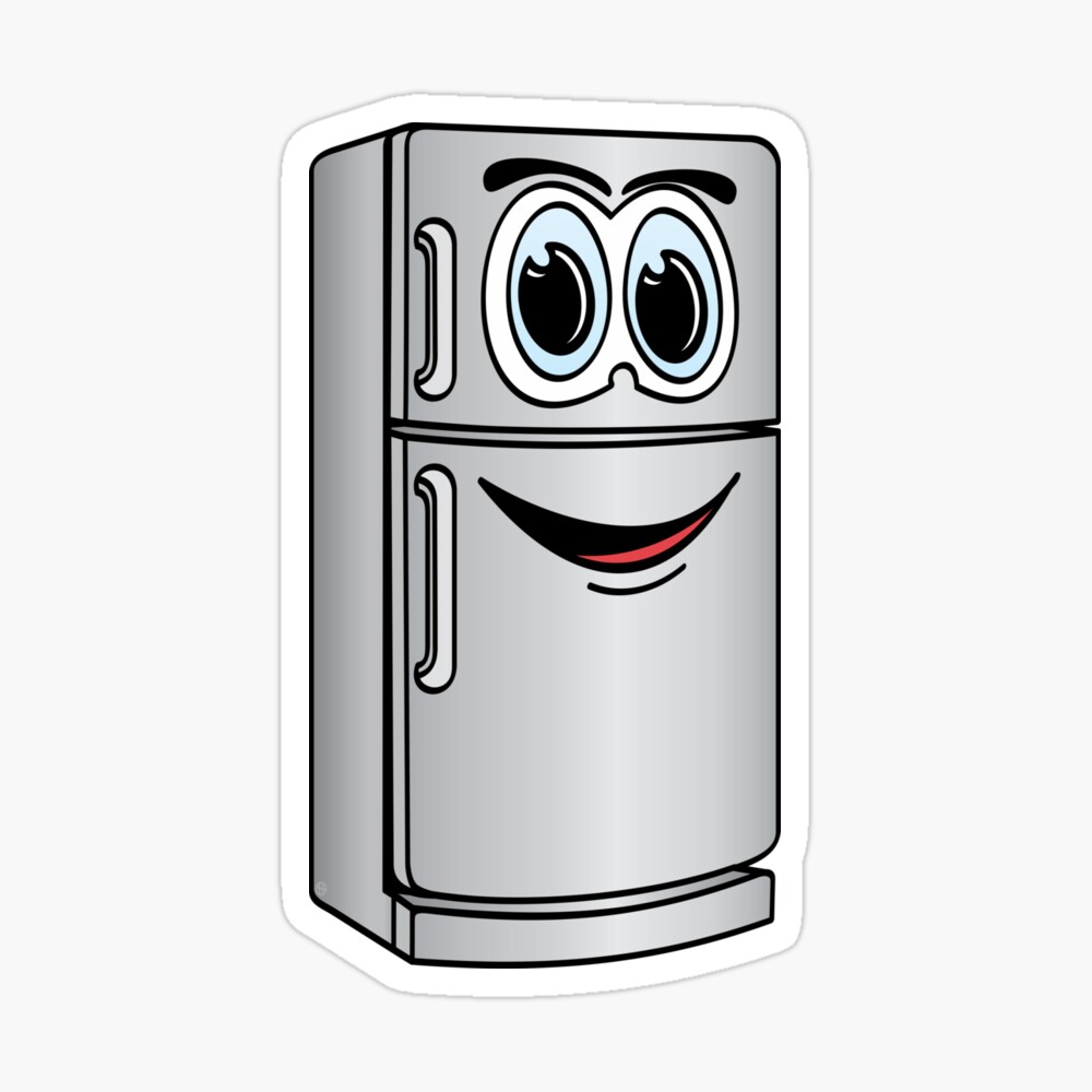Stainless Steel Refrigerator Cartoon