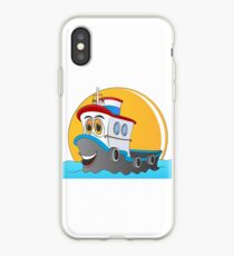 Tug Boat Cartoon iPhone Case