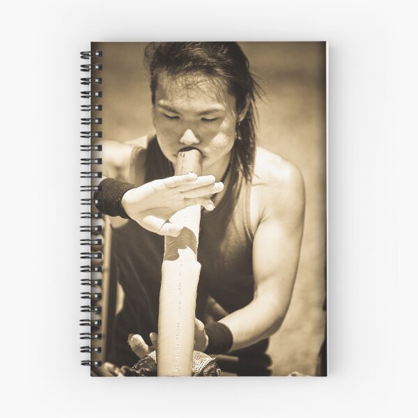 Item preview, Ninja didgeridoo player designed and sold by David Petranker.