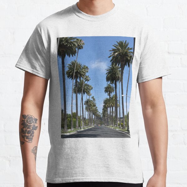 Tall California Palm Trees Photograph Classic T-Shirt