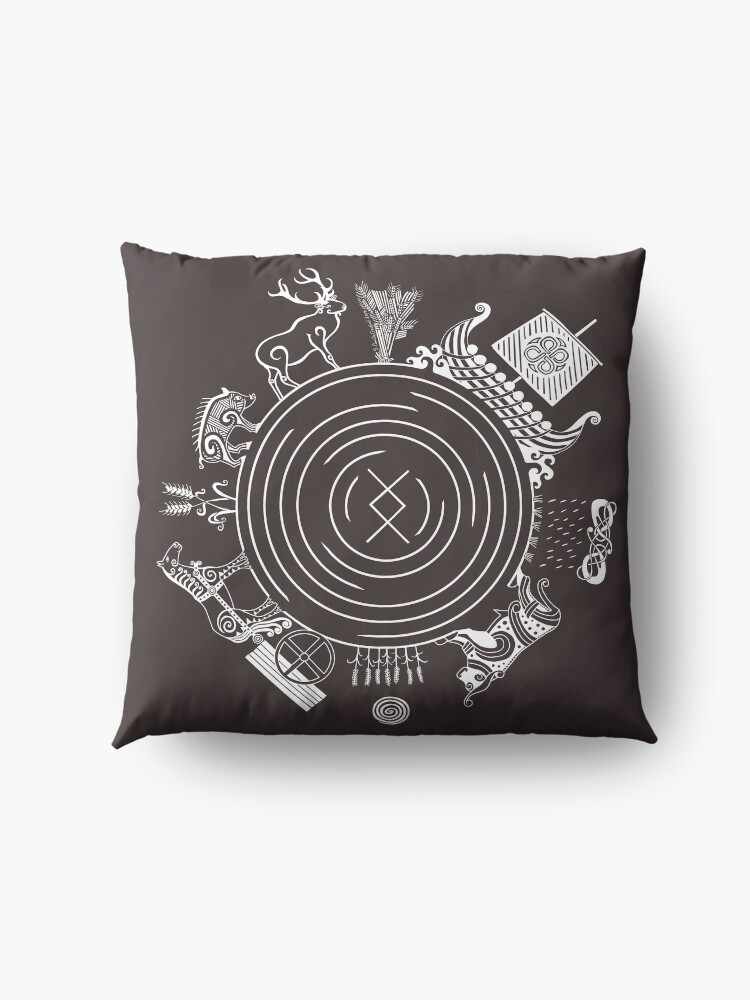 Alternate view of Freyr God of the World Floor Pillow