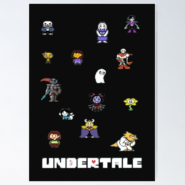 Undertale Sprite Posters for Sale