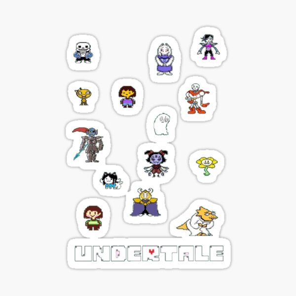 Undertale Characters - Undertale - Sticker