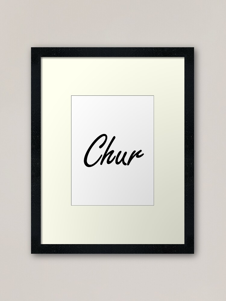 Chur New Zealand Slang Framed Art Print By Kiwiprintsco Redbubble