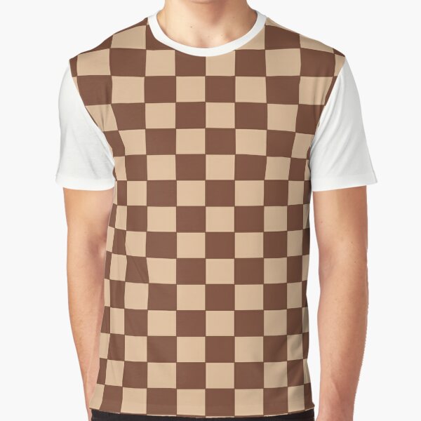 Checkers - Brown and Beige Chocolate Graphic T-Shirt | Redbubble