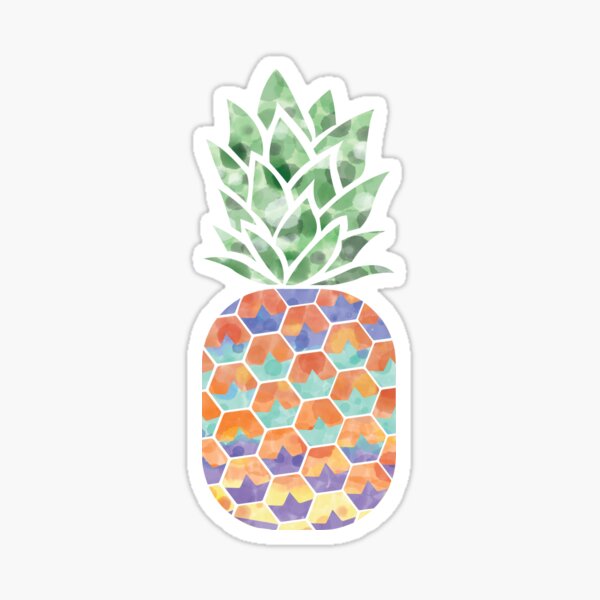 Abstract Pineapple Sticker