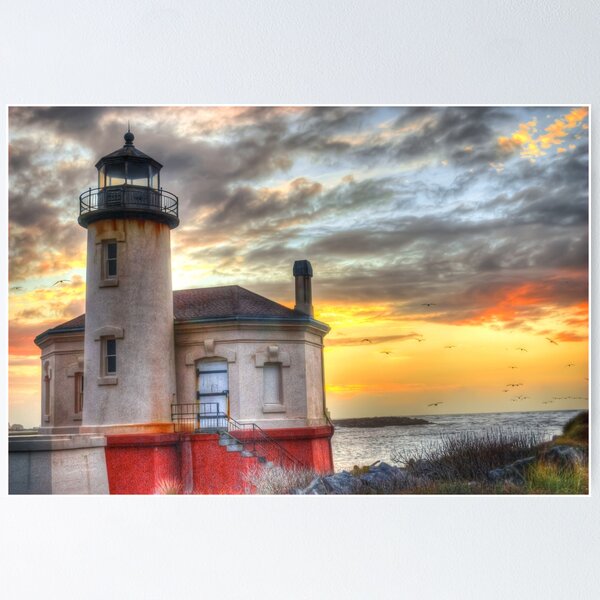 Item preview, Sunset at the Coquille River Lighthouse designed and sold by chrisluttrell.