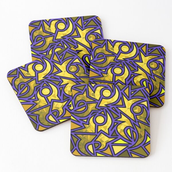 Item preview, Golden Glow - Joopies - Abstract Geometric Pattern of Dancers by Amanda M Lucas designed and sold by Amanda Lucas.