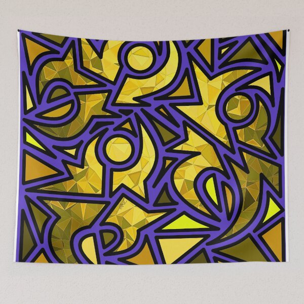Item preview, Golden Glow - Joopies - Abstract Geometric Pattern of Dancers by Amanda M Lucas designed and sold by Amanda Lucas.