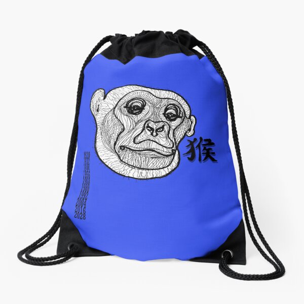 Zodiac Lucky Monkey 2019 Drawstring Bag