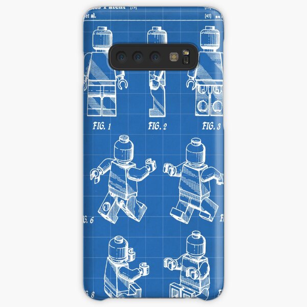 Lego Man Patent - Lego Bricks Art - Blueprint Samsung Galaxy Snap Case