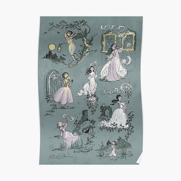 Girls Running From Houses Poster