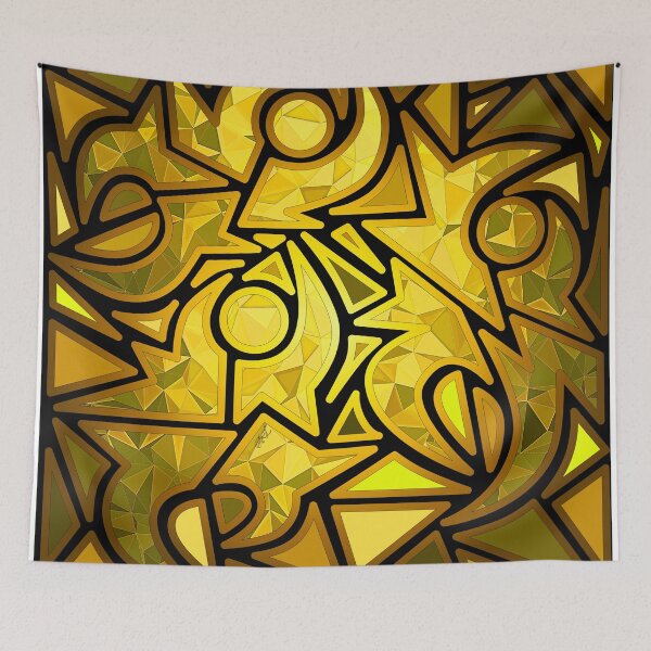 Item preview, Pure Gold - Joopies - Abstract Geometric Pattern of Dancers by Amanda M Lucas designed and sold by Amanda Lucas.