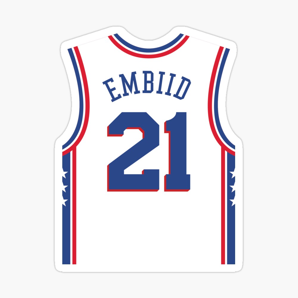 embiid white jersey