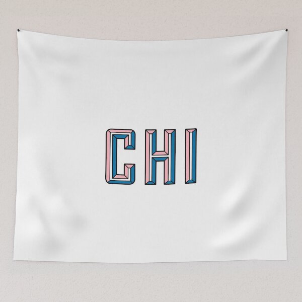 Item preview, Chi - 3D letter peach and cobalt designed and sold by Maceym13.