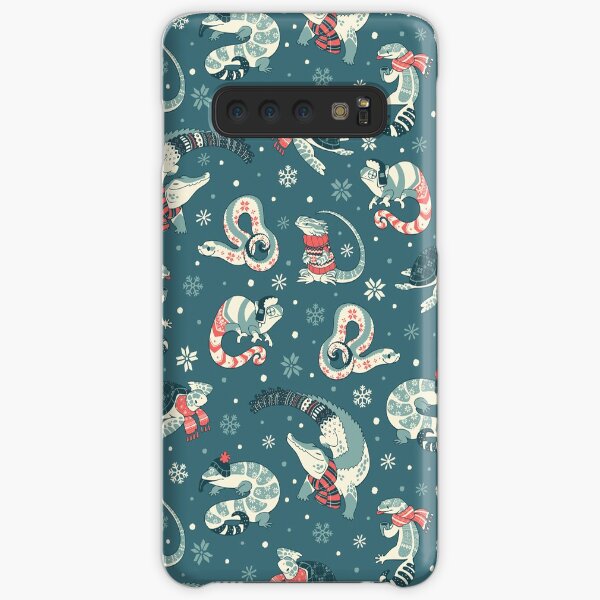 Winter herps in dark blue Samsung Galaxy Snap Case