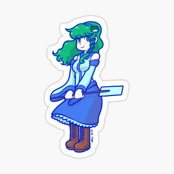 sanae-is-a-good-girl-sticker-by-anatoleserial-redbubble