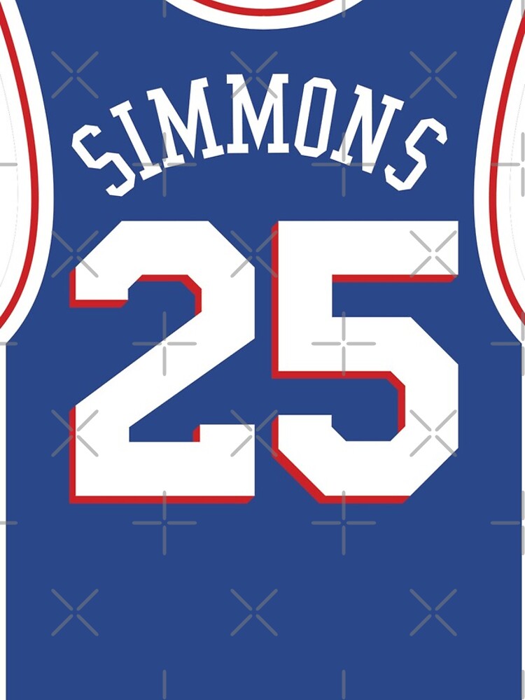 Joel Embiid 76ers Jersey Sticker for Sale by ZachChristensen