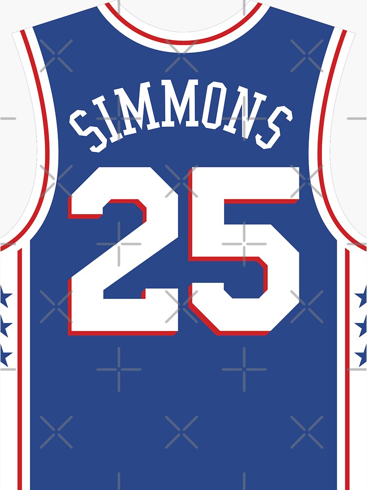 Small Ben Simmons Philadelphia Sixers Throwback Jersey Black