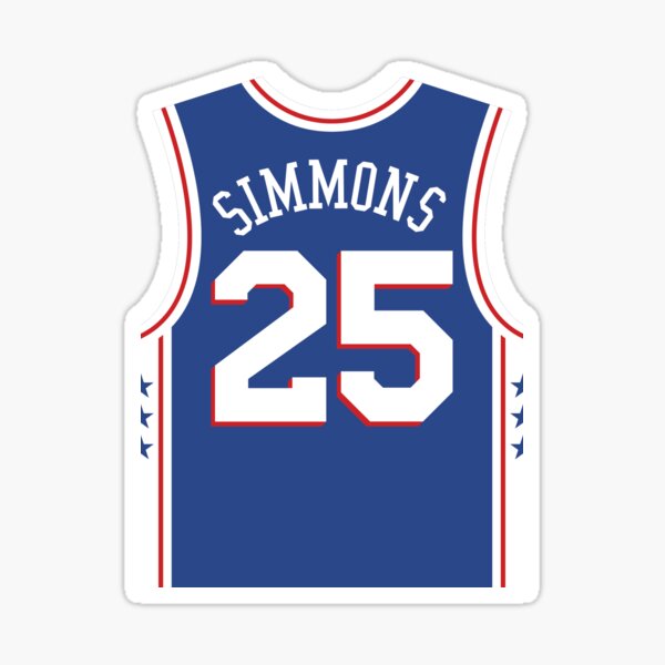 Small Ben Simmons Philadelphia Sixers Throwback Jersey Black