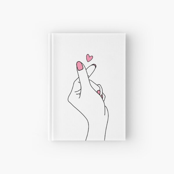 Cute Kpop Hand Hardcover Journal