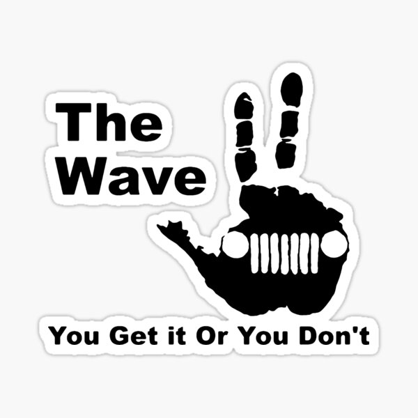 Download Jeep Wave Stickers | Redbubble