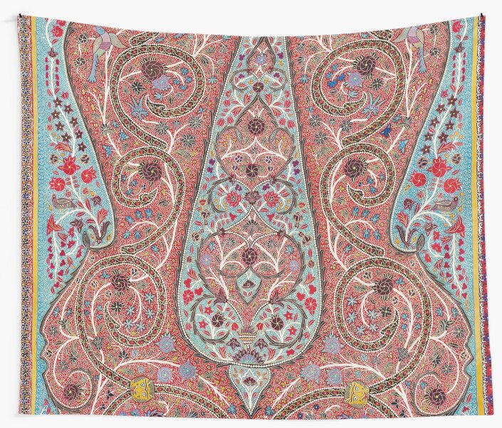 "Rasht Antique Persian Wall Hanging" Wall Tapestry by bragova Redbubble