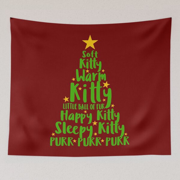 Item preview, Christmas Tree Greetings - Soft Kitty Song 1 designed and sold by EDDArt.