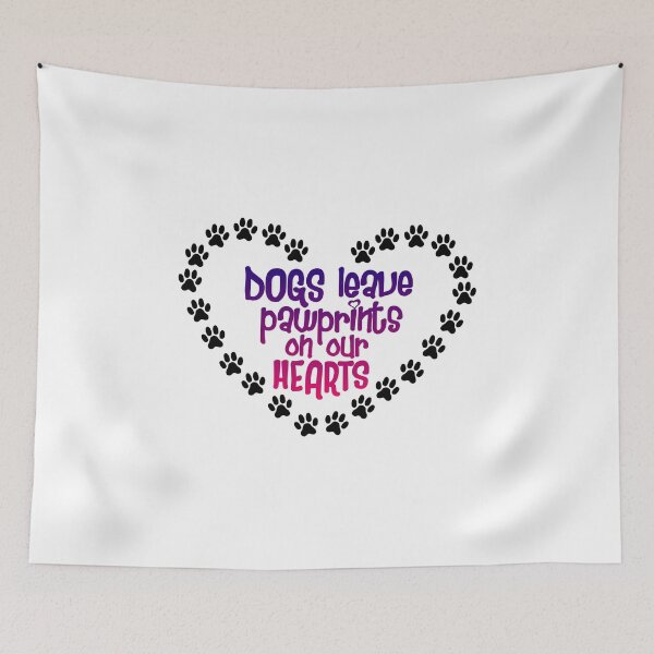 Item preview, Dogs paws on the heart designed and sold by SVDesignatVasil.