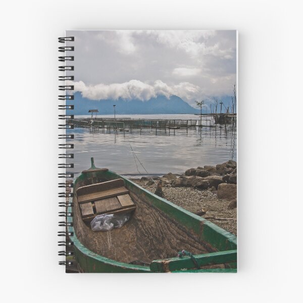 Item preview, Green boat - Lake Maninjau, Sumatra, Indonesia designed and sold by Naomi Brooks.