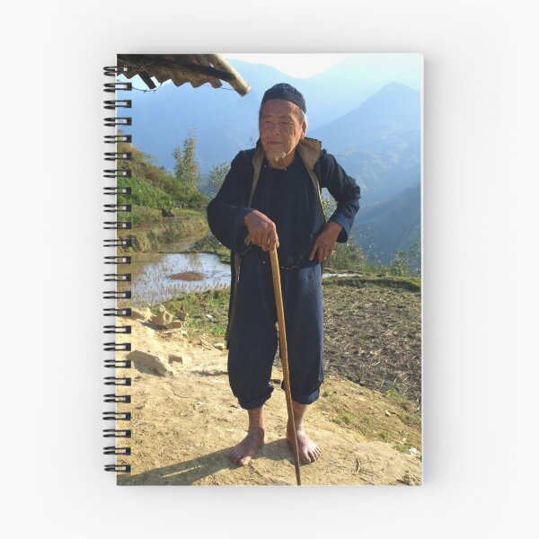 Item preview, Hilltribe man near Mt Fansipan, Hoang Lien Son Range, North Vietnam designed and sold by Bev Pascoe.