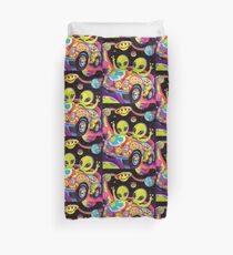 Lisa frank aliens Duvet Cover