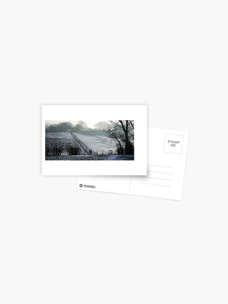 Thumbnail 1 of 2, Postcard, www.lizgarnett.com ... Christmas in Smeeth and Brabourne, Kent, England designed and sold by lizgarnett.