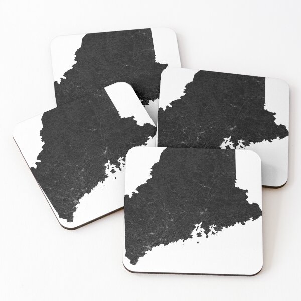 Item preview, Maine Street Map Art designed and sold by AmazingMapArt.