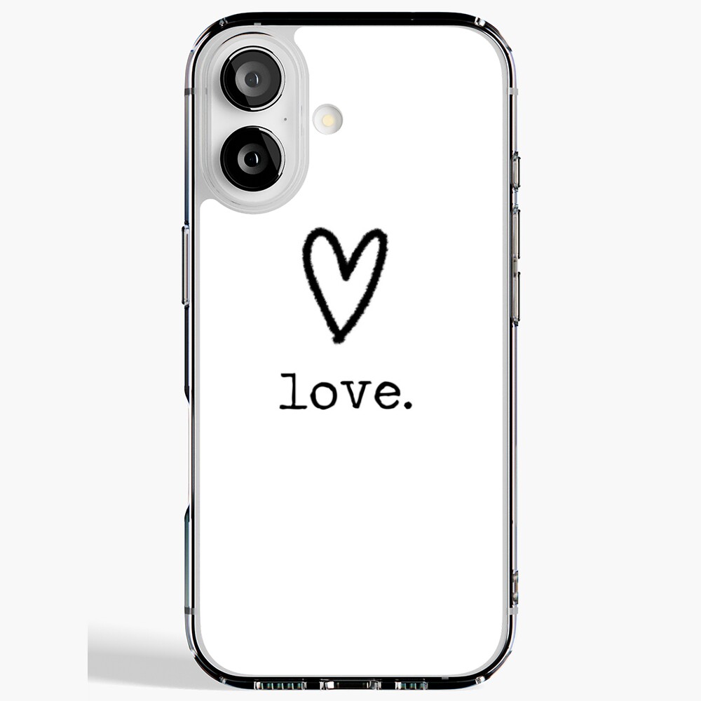 love minimalist ink design Sticker