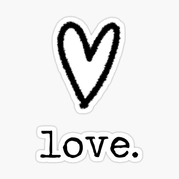 Item preview, love minimalist ink design designed and sold by Florcitasart.