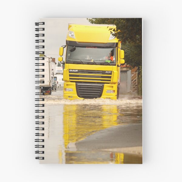 Item preview, Large DAF articulated lorry driving through summer flash flooding road condition in Britain 2007 designed and sold by RedSteve.