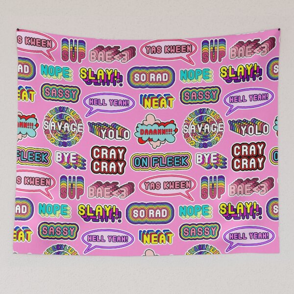 Item preview, Pattern #3: YOLO, Slay!, Hell Yeah!, Yas Kween, etc. designed and sold by InnaPoka.