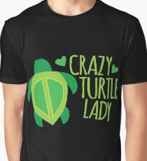 Crazy Turtle Lady Graphic T-Shirt