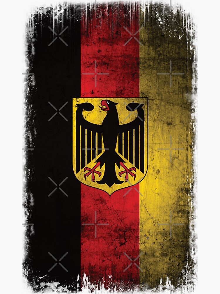 Kleinfahne Deutschland, bedruckte deutsche Nationalfahne, Adlerwappen –  Fahnen Koessinger