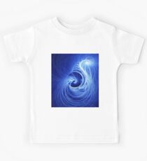 Abstract Full Moon Waves Kids T-Shirt