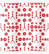Sewing and needlework seamless pattern. Poster