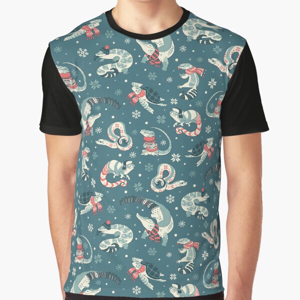 Winter herps in dark blue Graphic T-Shirt