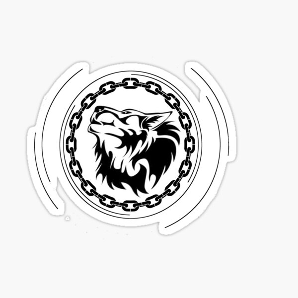 "Wolf star sign" Sticker for Sale by Tokxin Redbubble