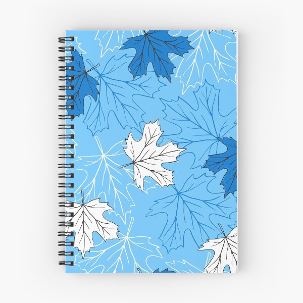 Item preview, Maple leaves in blue and white designed and sold by EvgeniaV.