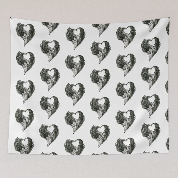 Item preview, Hearts and Feathers Psalm 91:4 designed and sold by Marina Davidson.