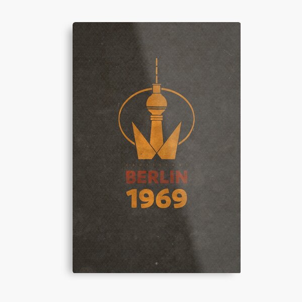 Berlin TV Tower 1969 Metallbild