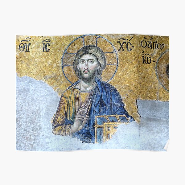 Jesus Pantocrator, Hagia Sophia Poster