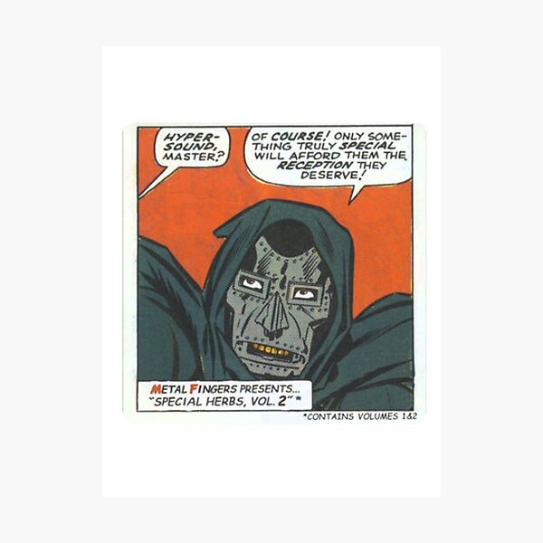 MF Doom - Metal Fingerz Photographic Print