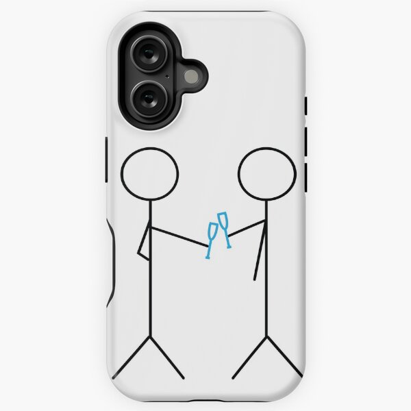 Item preview, Stick figures with wine glasses designed and sold by sigdesign.